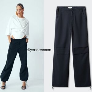 Mango Black Women's Pants